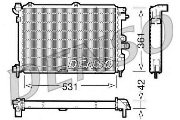DENSO DRM20025 Radiator, engine cooling DRM20025
