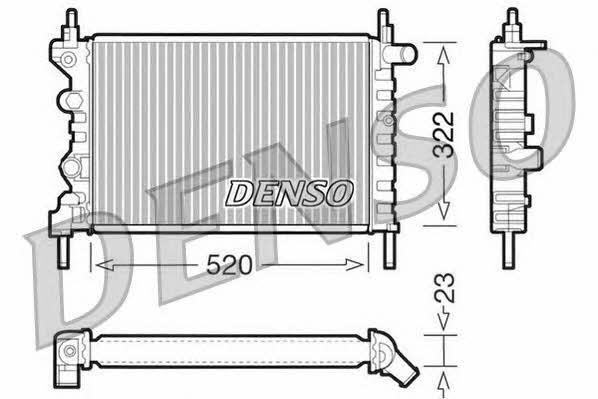 DENSO DRM20031 Radiator, engine cooling DRM20031