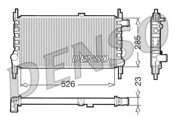 DENSO DRM20035 Radiator, engine cooling DRM20035
