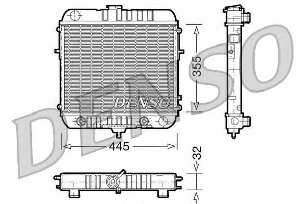 DENSO DRM20073 Radiator, engine cooling DRM20073
