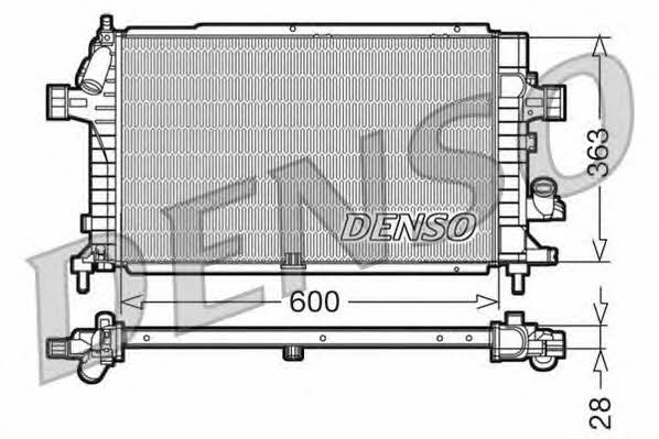 DENSO DRM20100 Radiator, engine cooling DRM20100