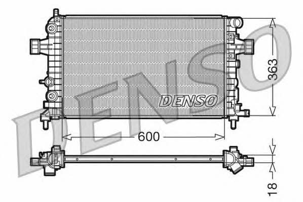 DENSO DRM20101 Radiator, engine cooling DRM20101