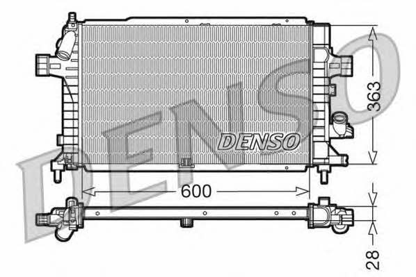 DENSO DRM20102 Radiator, engine cooling DRM20102