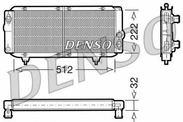 DENSO DRM21001 Radiator, engine cooling DRM21001