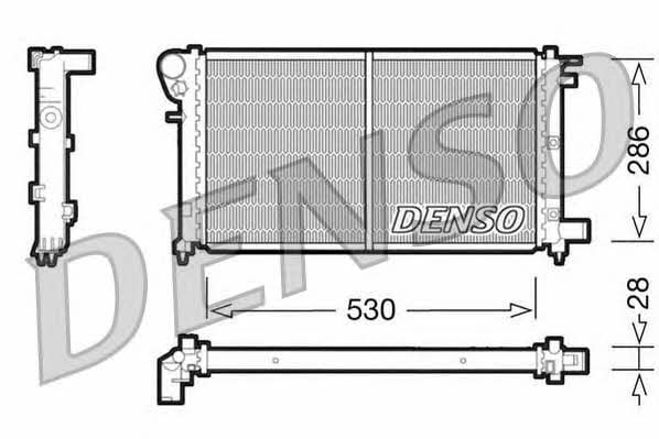 DENSO DRM21002 Radiator, engine cooling DRM21002
