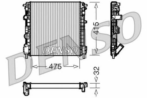 DENSO DRM23015 Radiator, engine cooling DRM23015