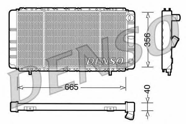 DENSO DRM23021 Radiator, engine cooling DRM23021