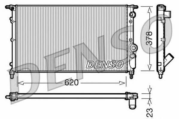 DENSO DRM23022 Radiator, engine cooling DRM23022