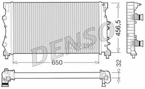 DENSO DRM23025 Radiator, engine cooling DRM23025
