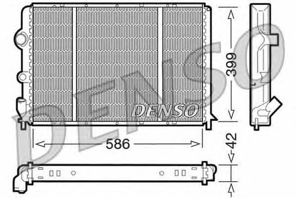DENSO DRM23051 Radiator, engine cooling DRM23051