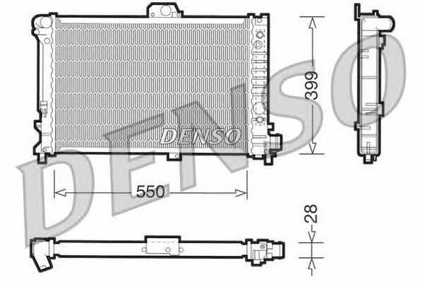 DENSO DRM25007 Radiator, engine cooling DRM25007