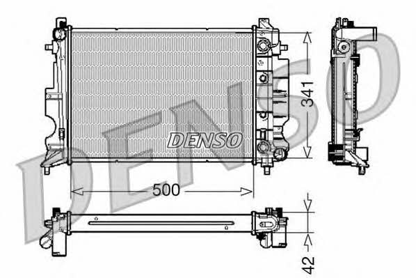 DENSO DRM25012 Radiator, engine cooling DRM25012
