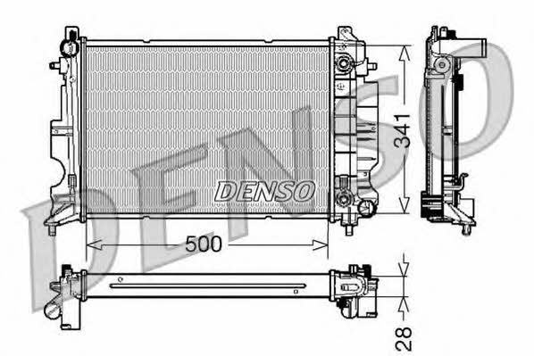 DENSO DRM25013 Radiator, engine cooling DRM25013