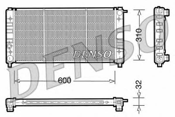 DENSO DRM26002 Radiator, engine cooling DRM26002