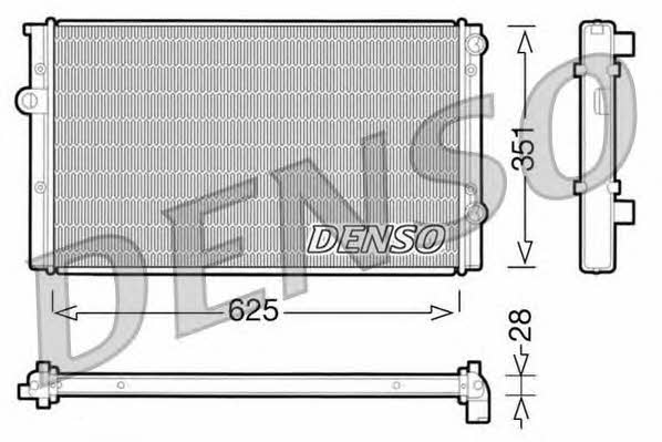 DENSO DRM32008 Radiator, engine cooling DRM32008