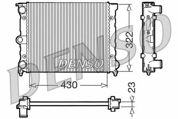 DENSO DRM32022 Radiator, engine cooling DRM32022