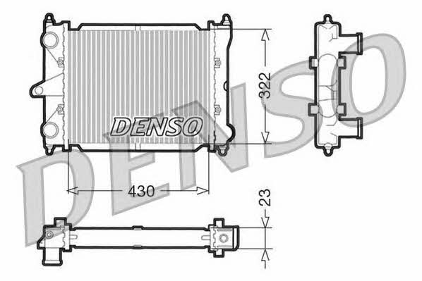 DENSO DRM32033 Radiator, engine cooling DRM32033