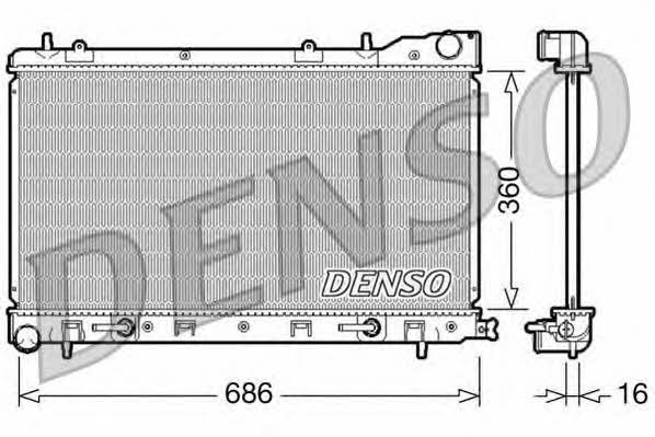 DENSO DRM36001 Radiator, engine cooling DRM36001