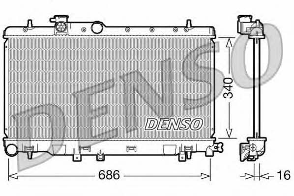 DENSO DRM36006 Radiator, engine cooling DRM36006
