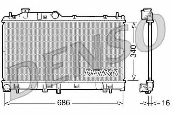 DENSO DRM36007 Radiator, engine cooling DRM36007