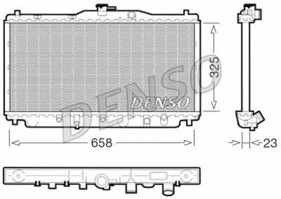 DENSO DRM40001 Radiator, engine cooling DRM40001