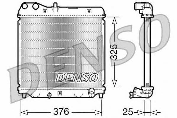 DENSO DRM40015 Radiator, engine cooling DRM40015
