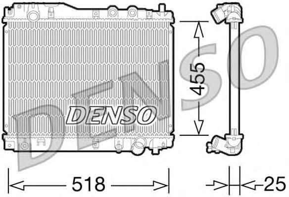 DENSO DRM40027 Radiator, engine cooling DRM40027