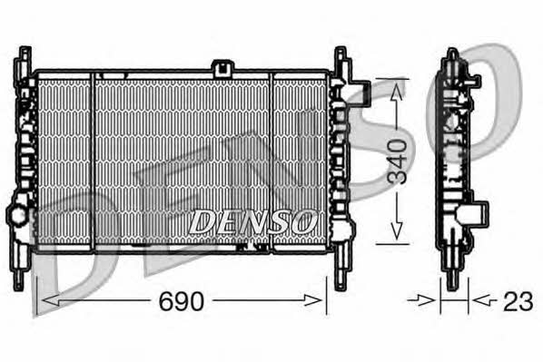 DENSO DRM44003 Radiator, engine cooling DRM44003