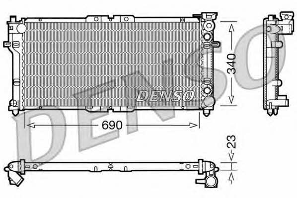 DENSO DRM44004 Radiator, engine cooling DRM44004