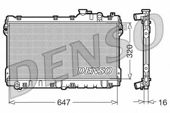 DENSO DRM44015 Radiator, engine cooling DRM44015