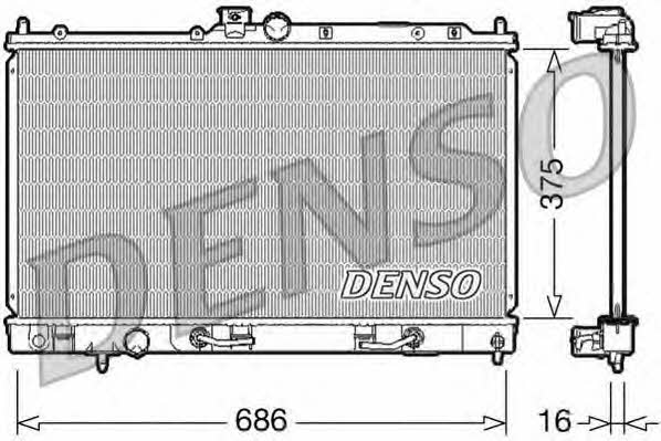 DENSO DRM45024 Radiator, engine cooling DRM45024