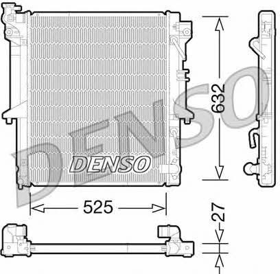 DENSO DRM45035 Radiator, engine cooling DRM45035