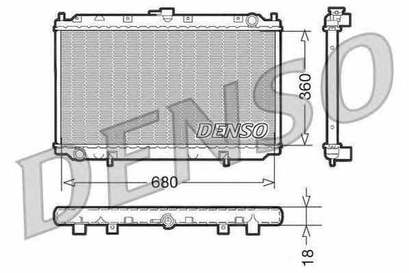 DENSO DRM46011 Radiator, engine cooling DRM46011