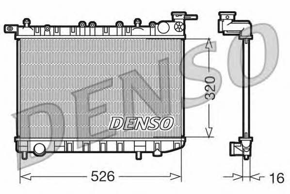 DENSO DRM46015 Radiator, engine cooling DRM46015