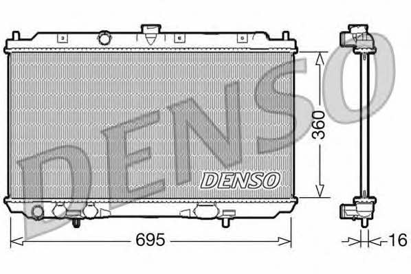 DENSO DRM46025 Radiator, engine cooling DRM46025