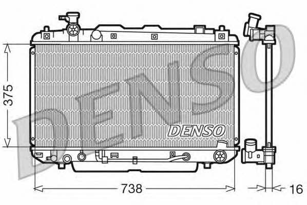 DENSO DRM50022 Radiator, engine cooling DRM50022