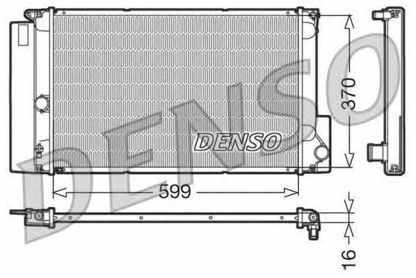 DENSO DRM50026 Radiator, engine cooling DRM50026