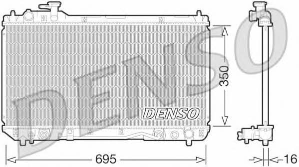 DENSO DRM50061 Radiator, engine cooling DRM50061
