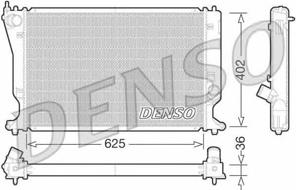 DENSO DRM50073 Radiator, engine cooling DRM50073