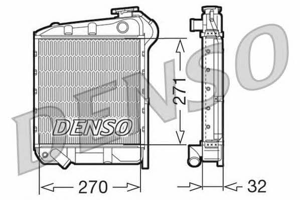 DENSO DRM99008 Radiator, engine cooling DRM99008
