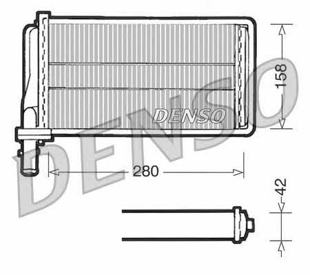 DENSO DRR01001 Heat exchanger, interior heating DRR01001