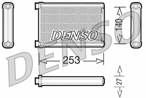 DENSO DRR05005 Heat exchanger, interior heating DRR05005