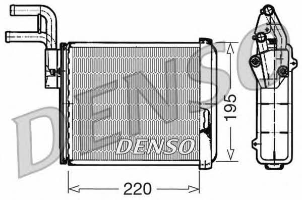 DENSO DRR09032 Heat exchanger, interior heating DRR09032