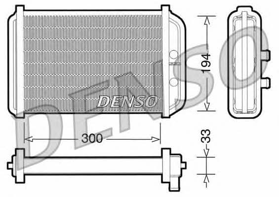 DENSO DRR09033 Heat exchanger, interior heating DRR09033