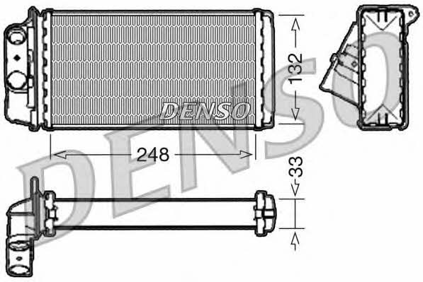 DENSO DRR09050 Heat exchanger, interior heating DRR09050