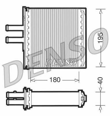 DENSO DRR09061 Heat exchanger, interior heating DRR09061