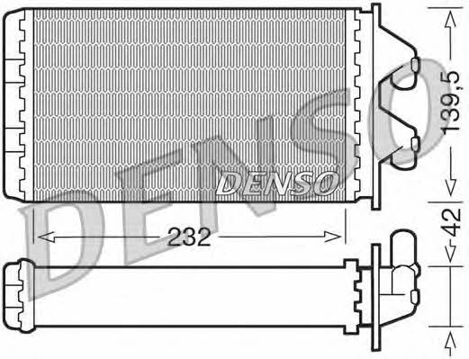 DENSO DRR09081 Heat exchanger, interior heating DRR09081