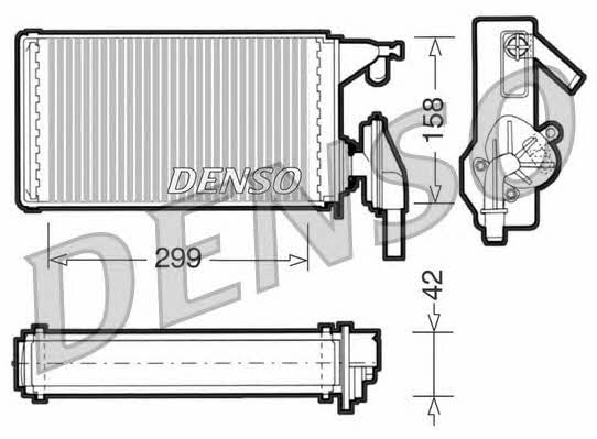 DENSO DRR12002 Heat exchanger, interior heating DRR12002