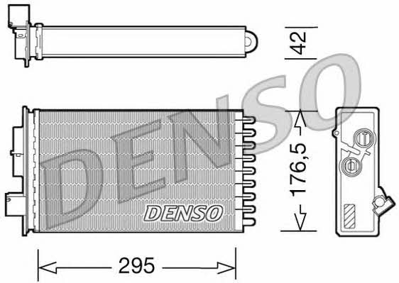 DENSO DRR12022 Heat exchanger, interior heating DRR12022