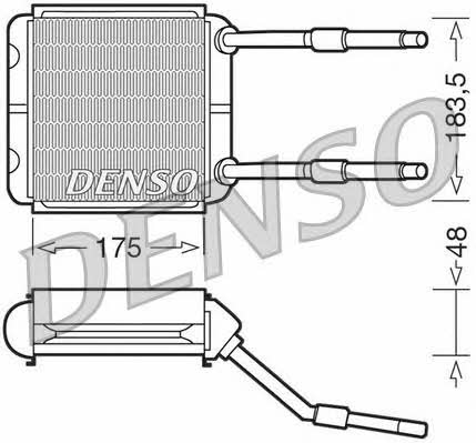 DENSO DRR20001 Heat exchanger, interior heating DRR20001